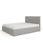 Cama Estofada com Estrado Mossa 160x200cm Cinza