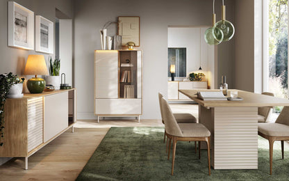 Mesa de Refeição Extensível Tila 140/185x90cm