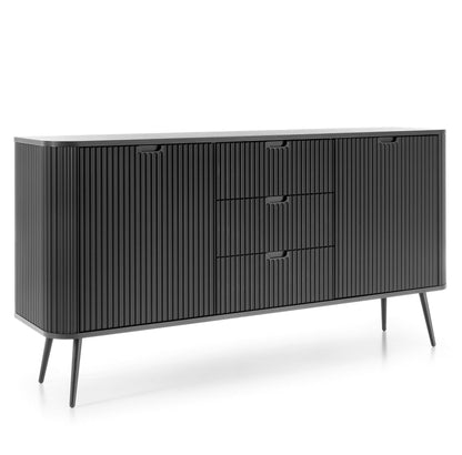 Aparador Zova 2P3G Preto