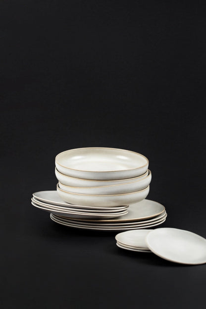 Conjunto de 16 Peças Grés Porcelânico Terra