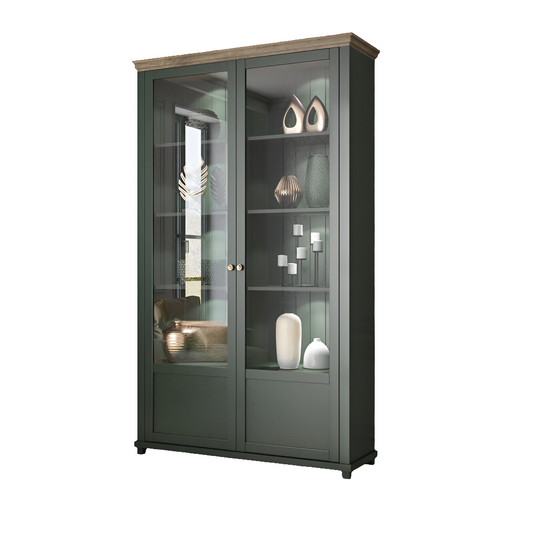 Vitrina Alta Evora 2P Verde