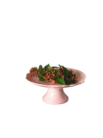Prato de Bolo com Pé Flor