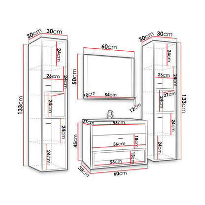 Conjunto WC Olier II Branco com lavatório
