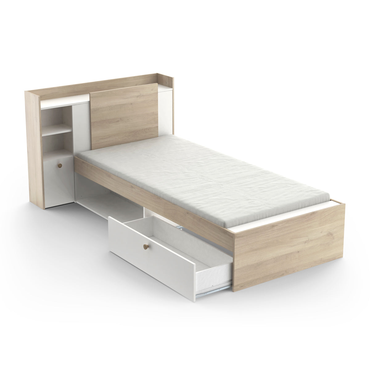 Cama Life 90x190 1G com arrumação