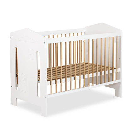 Berço Ida 120X60 Faia e Branco