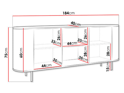 Aparador Lygrint 2P2N 180cm Branco