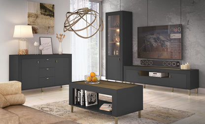 Vitrina Mossa 2P Preto