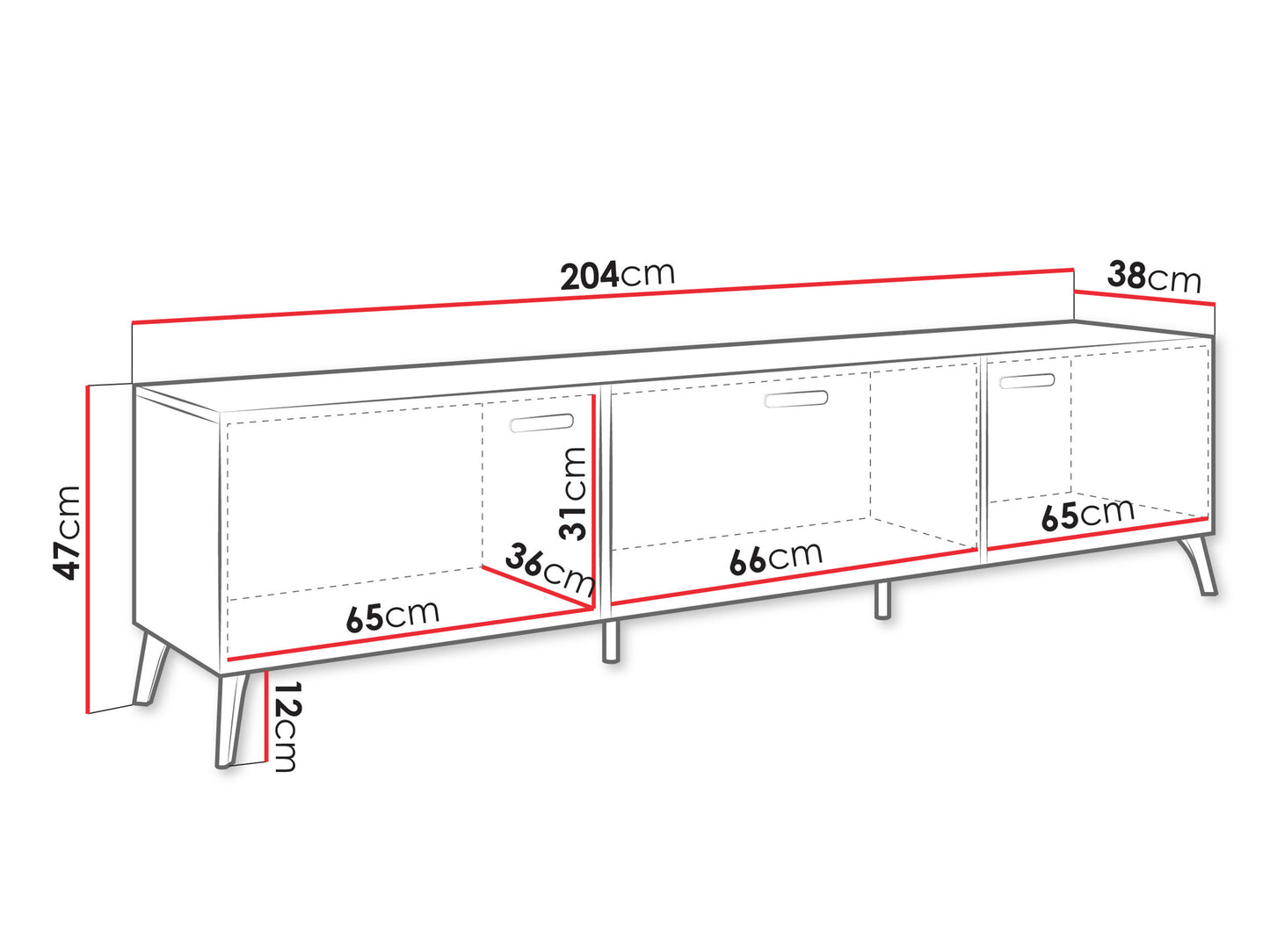 Móvel TV Picru 200cm