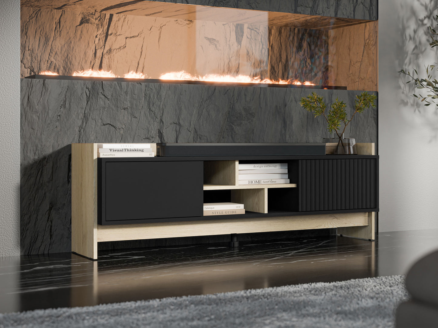 Móvel TV Porto II 2P 4N 150cm
