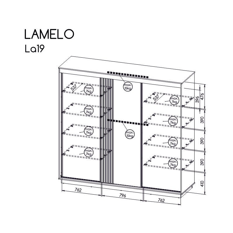 Roupeiro Lamelo Portas Deslizantes