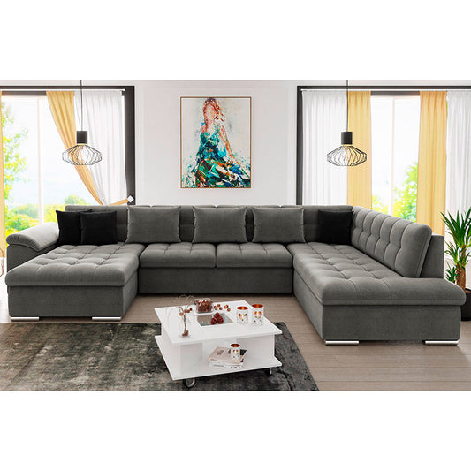 Sofá de Canto com Chaise em U Niko Bis Manila Lado Direito