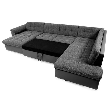 Sofá de Canto com Chaise em U Niko Bis Manila Lado Esquerdo