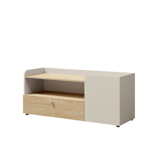 Móvel TV Yuki 1N1G1P 120cm Bege