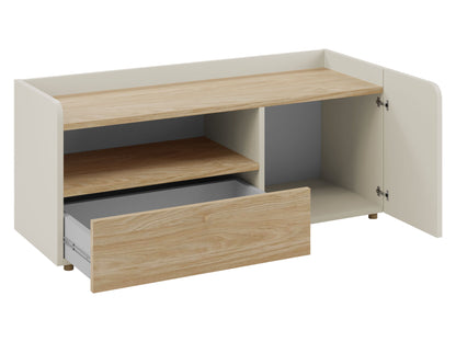 Móvel TV Yuki 1N1G1P 120cm Bege